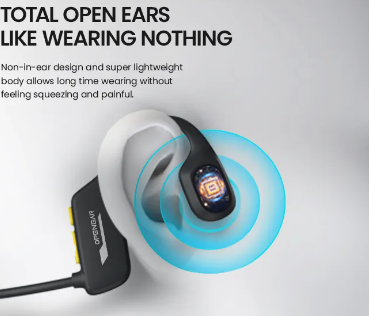 ETS Open Ear IP68 Waterproof Bone Conduction Horse Riding Headphone