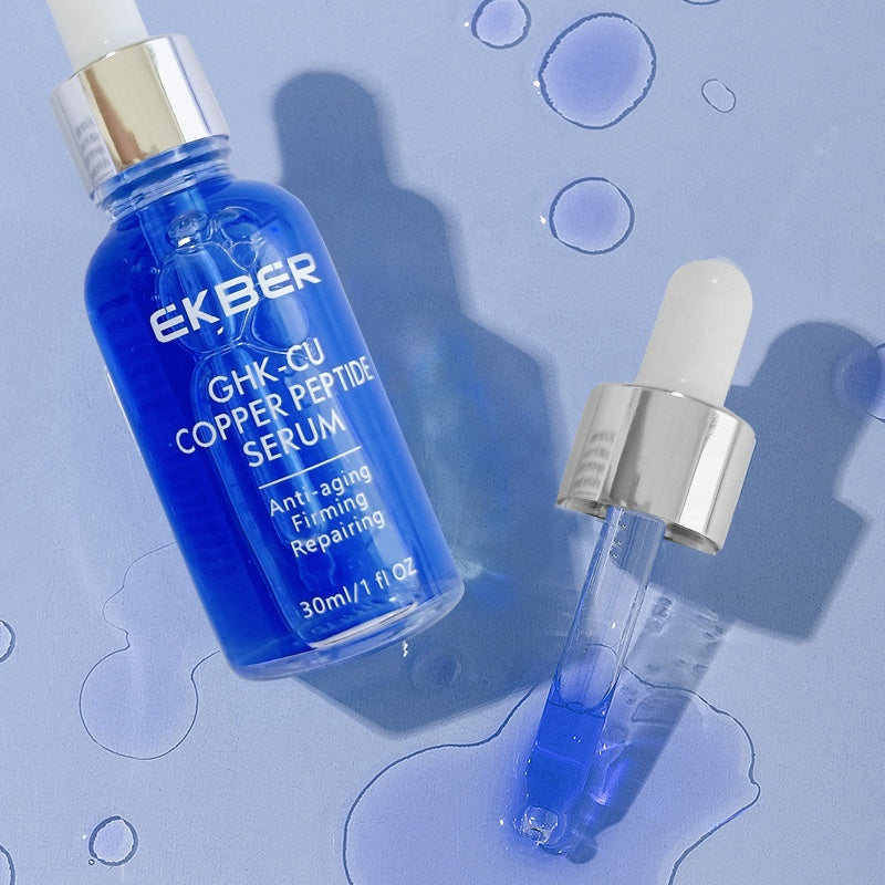 GHK-Cu copper peptide face serum for anti aging and skin repair