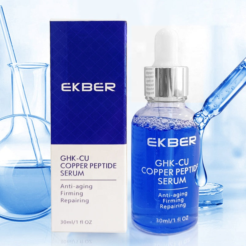 GHK-Cu copper peptide face serum for anti aging and skin repair
