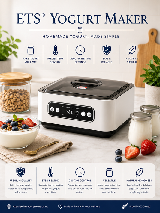 ETS 1.4L Automatic Yogurt (yoghurt) Maker (includes stainless steel inner bowl and 9 glass cups)