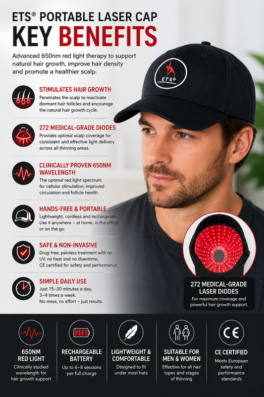 Red Light Therapy Cap (infrared  lazer) to help with hair growth