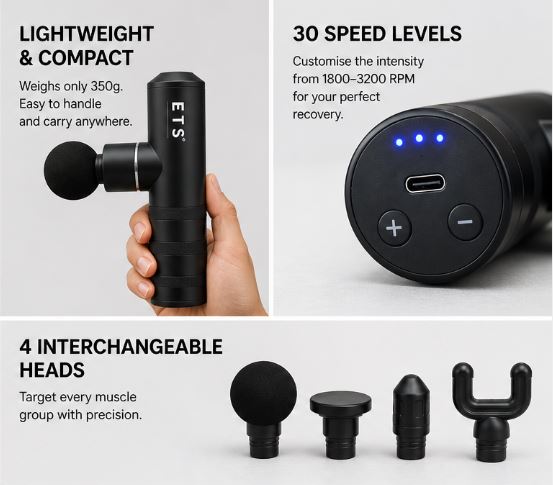 ETS Mini Blaster Aluminium Massage Gun
