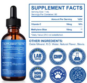 Methylene Blue 1% Solution | Pharmaceutical Grade | 60ml
