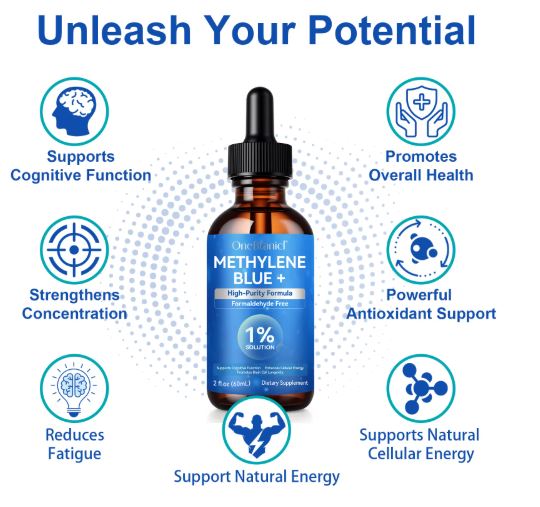 Methylene Blue 1% Solution | Pharmaceutical Grade | 60ml