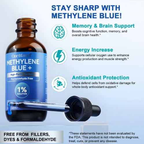 Methylene Blue 1% Solution | Pharmaceutical Grade | 60ml