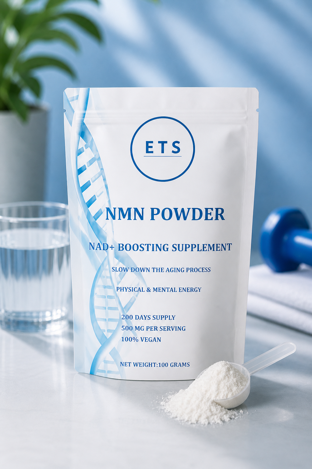 NMN Powder Supplement 100g | Daily Wellness Support | ETS